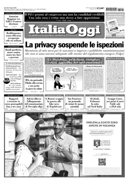 Italia oggi : quotidiano di economia finanza e politica